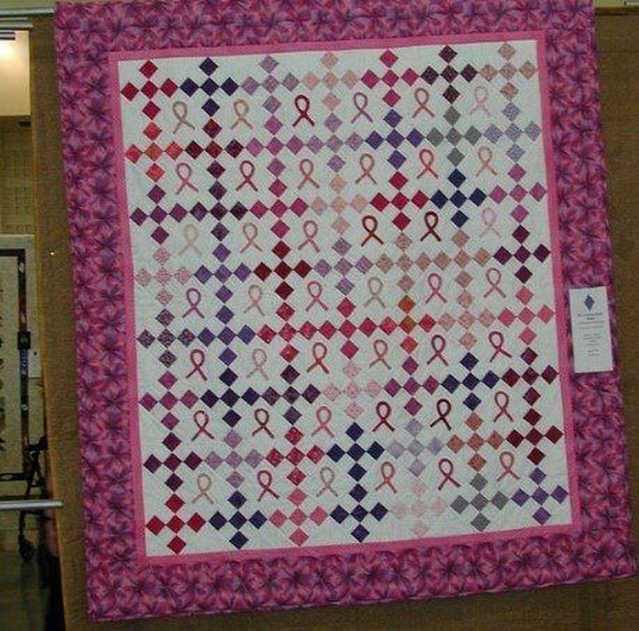 Pink Ribbons Cla2210362Q Quilt Blanket and Home Decor