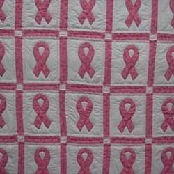 Pink Ribbons Hur Quilt Cysias and Home Decor
