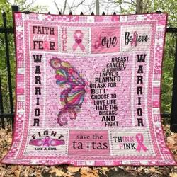 Pink Warrior Quilt Tdhng and Home Decor
