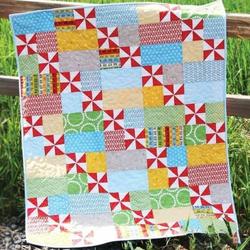 Pinwheel Clp170627 Quilt Blanket and Home Decor