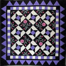 Pinwheels And Posies Cla2210364Q Quilt Blanket and Home Decor