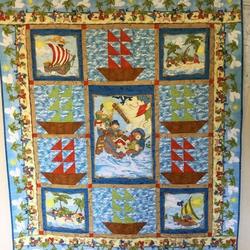 Pirate Child Hur Quilt Bevrlr and Home Decor