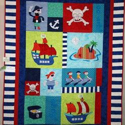 Pirate Clt240657 Quilt Blanket and Home Decor
