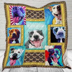 Pit Bull Cl22100426Mdq Quilt Blanket and Home Decor
