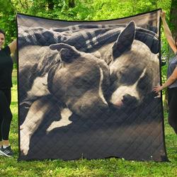Pit Bull Quilt Tdhon and Home Decor