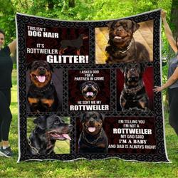 Pitbull Color My Love U Quilt Jg and Home Decor
