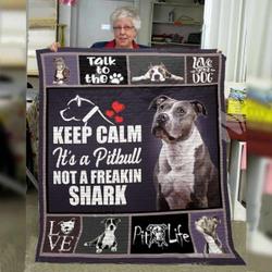 Pitbull Dog O Quilt Ah and Home Decor
