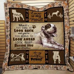 Pitbull Dog U Quilt Aq and Home Decor