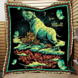Pitbull Quilt Blanket C9B300505Dl and Home Decor