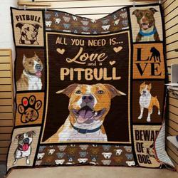 Pitbull Quilt Tdhqn and Home Decor
