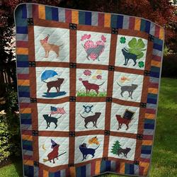 Pitbull Quilt Tdhrb and Home Decor