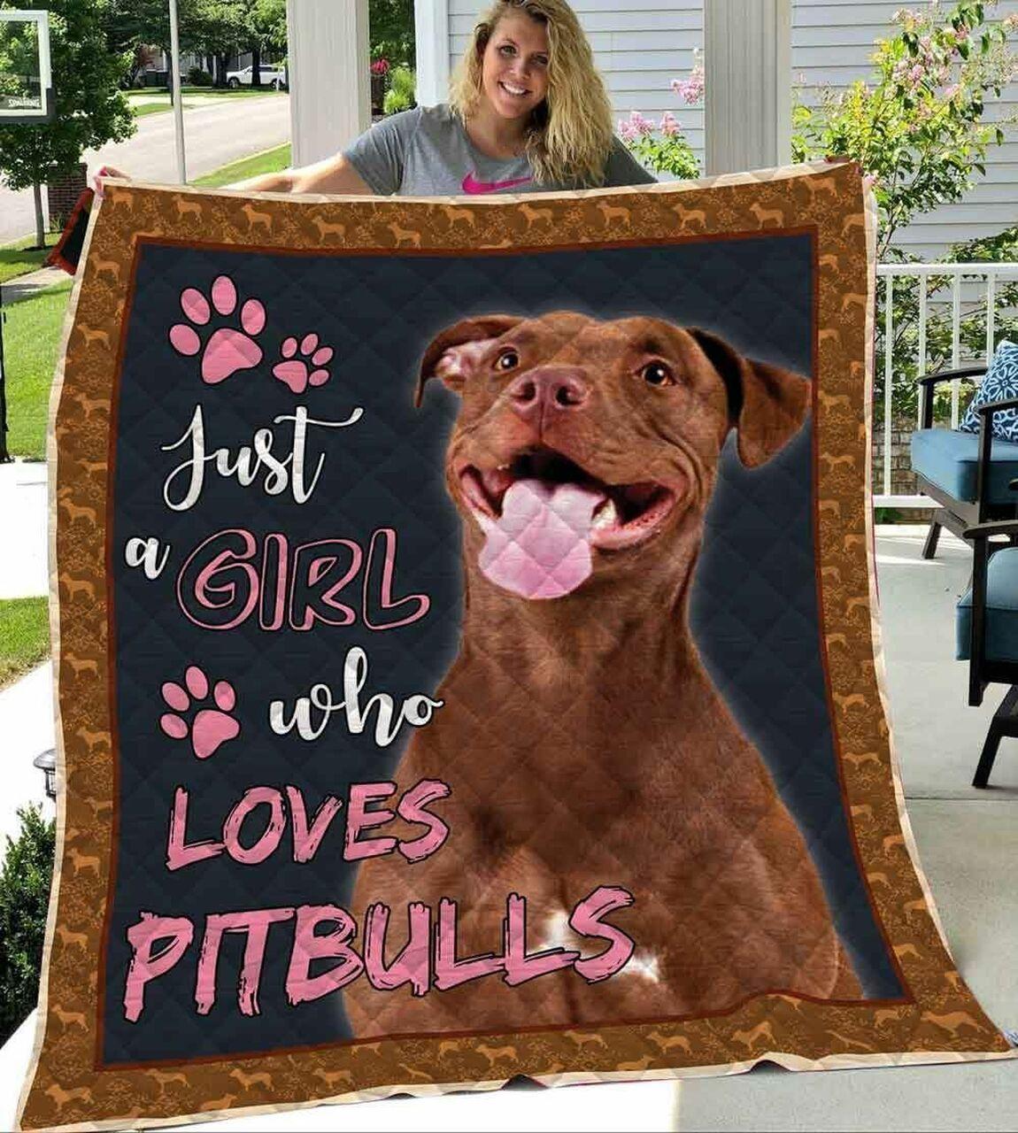 Pitbull Quilt Tdhrp and Home Decor