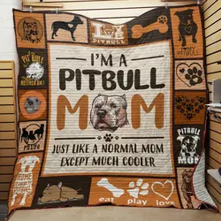 Pitbull Quilt X0608-08  Quilt and Home Decor