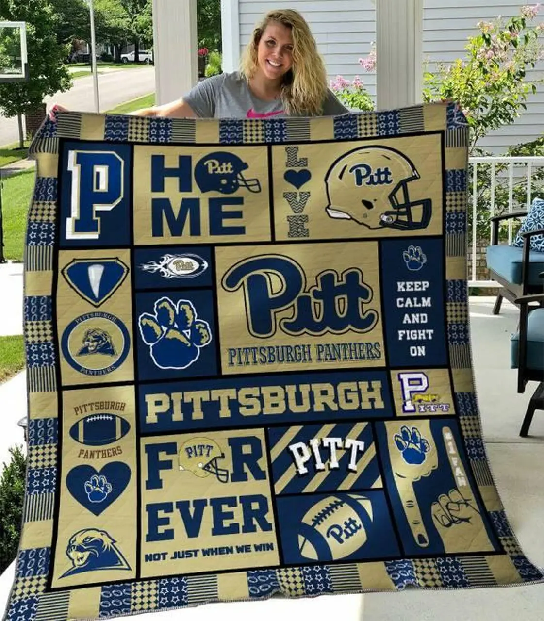 Pittsburgh Panthers Quilt Blanket B080618 Quilt and Home Decor