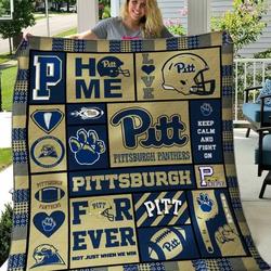 Pittsburgh Panthers Quilt Blanket B080618  Quilt and Home Decor