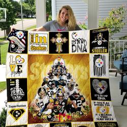Pittsburgh Steelers Christmas Tree Quilt Blanket      and Home Decor