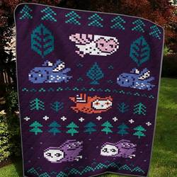 Pixel Owl And Tree Dd Quilt Tdhyf and Home Decor