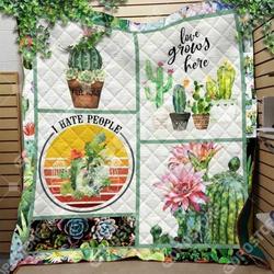 Plants Cactus Quilt Tdhmj and Home Decor