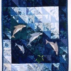 Playing Dolphins Clp0107085 Quilt Blanket and Home Decor