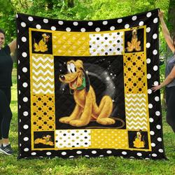 Pluto Cute Cartoon Fan Gift Idea Quilt and Home Decor