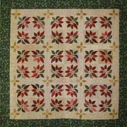 Poinsettia Wreaths Quilt Tdhcu and Home Decor