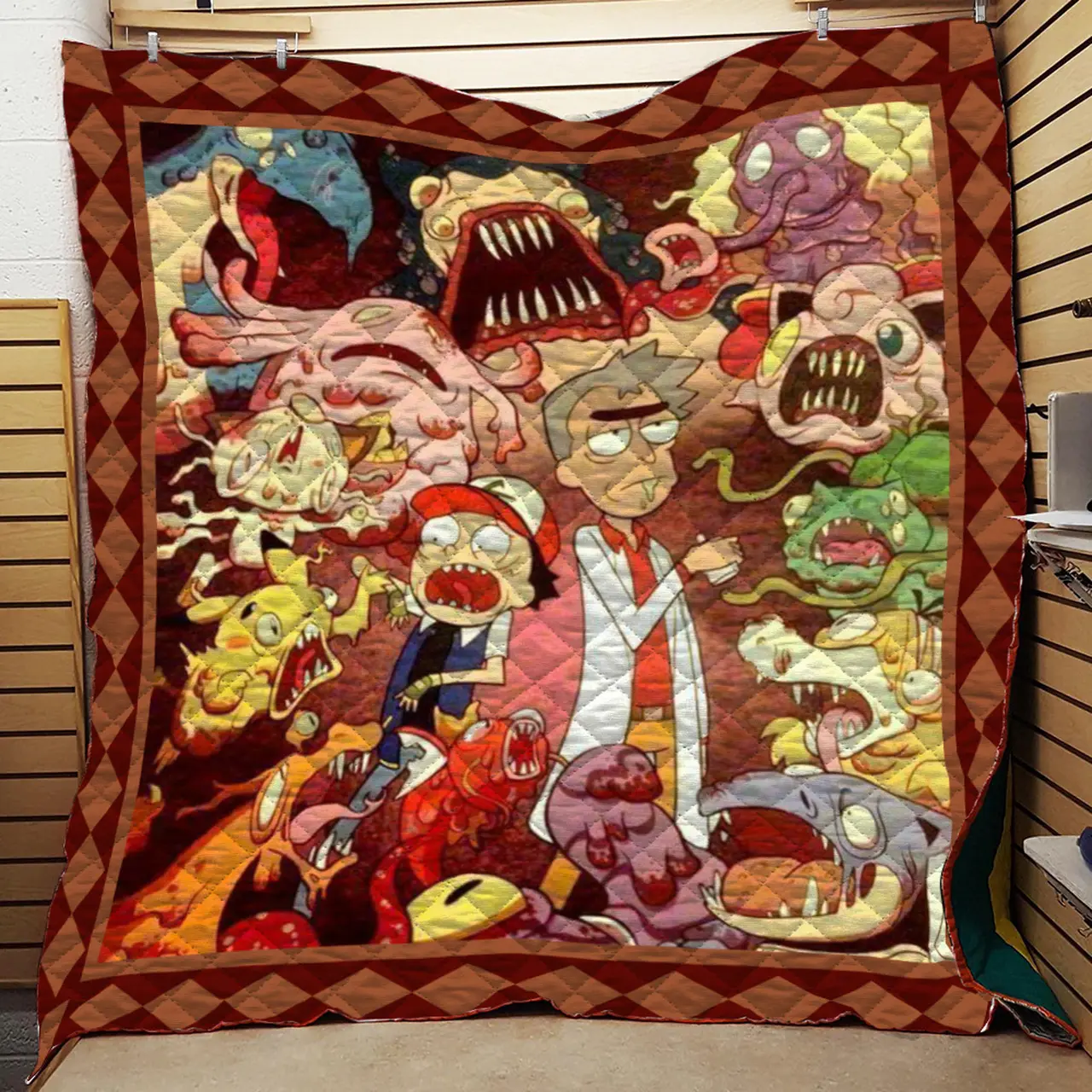 Pokemon Rick Quilt and Home Decor