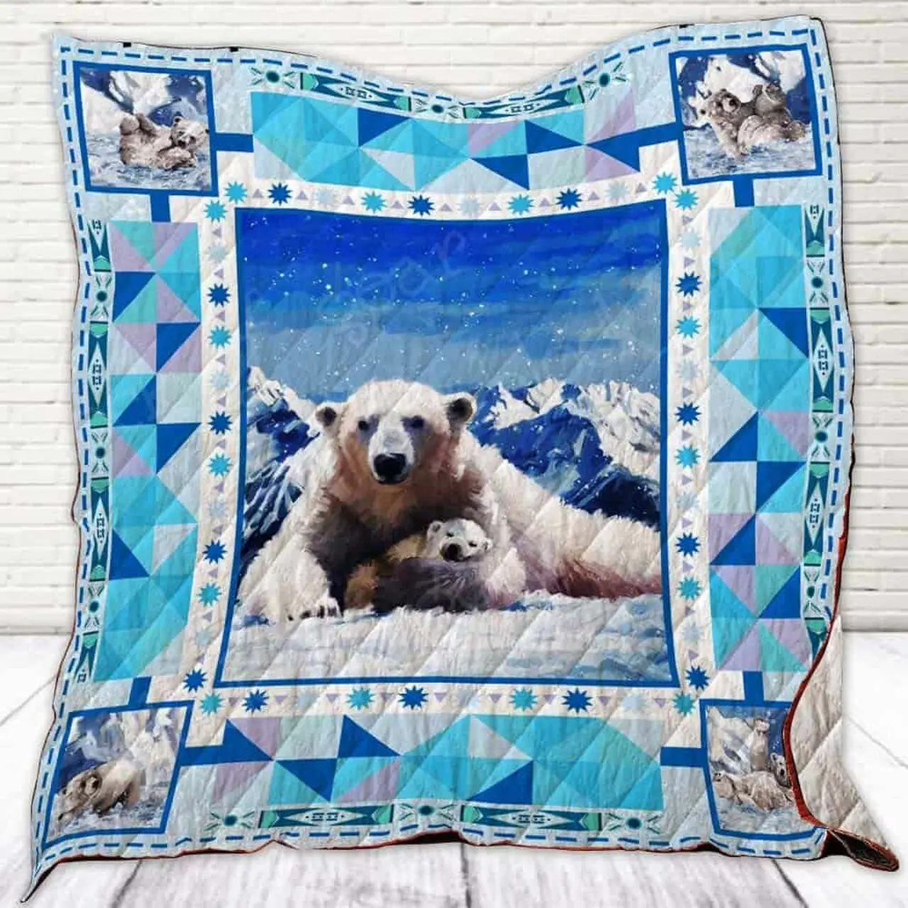 Polar Bear Cl22100430Mdq Quilt Blanket and Home Decor