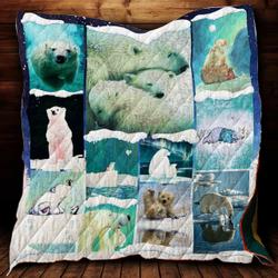 Polar Bear Family And Me Ah Quilt Derqod and Home Decor