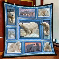 Polar Bear KL2409127CL Quilt Blanket and Home Decor
