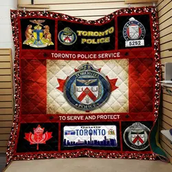 Police Quilt Blanket Dhc091037Vt and Home Decor