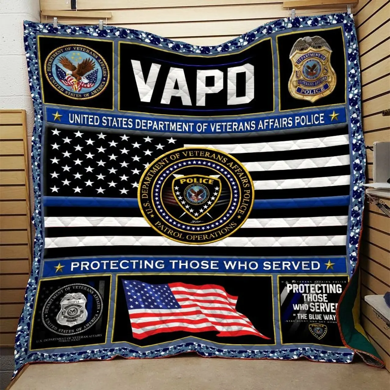 Police Quilt Blanket Dhc0910681Vt and Home Decor