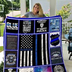 Police Quilt Blanket Dhc1501463Vt and Home Decor