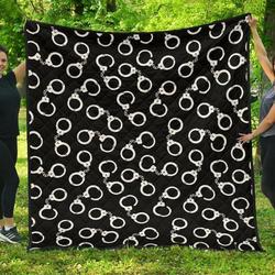 Police Shackle Hur Quilt gy and Home Decor