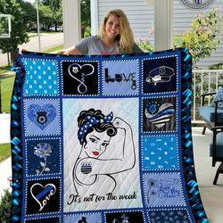 Police Things Beautiful Patterned Blanket  Female Police  Quilt and Home Decor