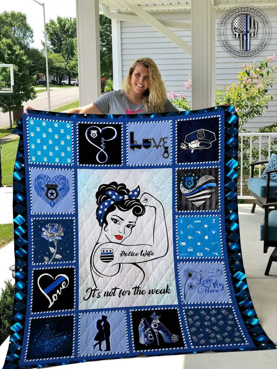Police Things Beautiful Patterned Blanket Quilt and Home Decor