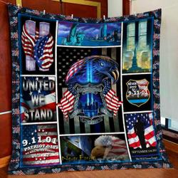 Police We Will Never Forget 9/11 Quilt Blanket and Home Decor