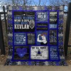Police Wife Quilt Blanket Hn57  Quilt and Home Decor