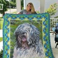 Polish Lowland Sheepdog Quilt Blanket Lukhw4 Dhc0301904Dd and Home Decor