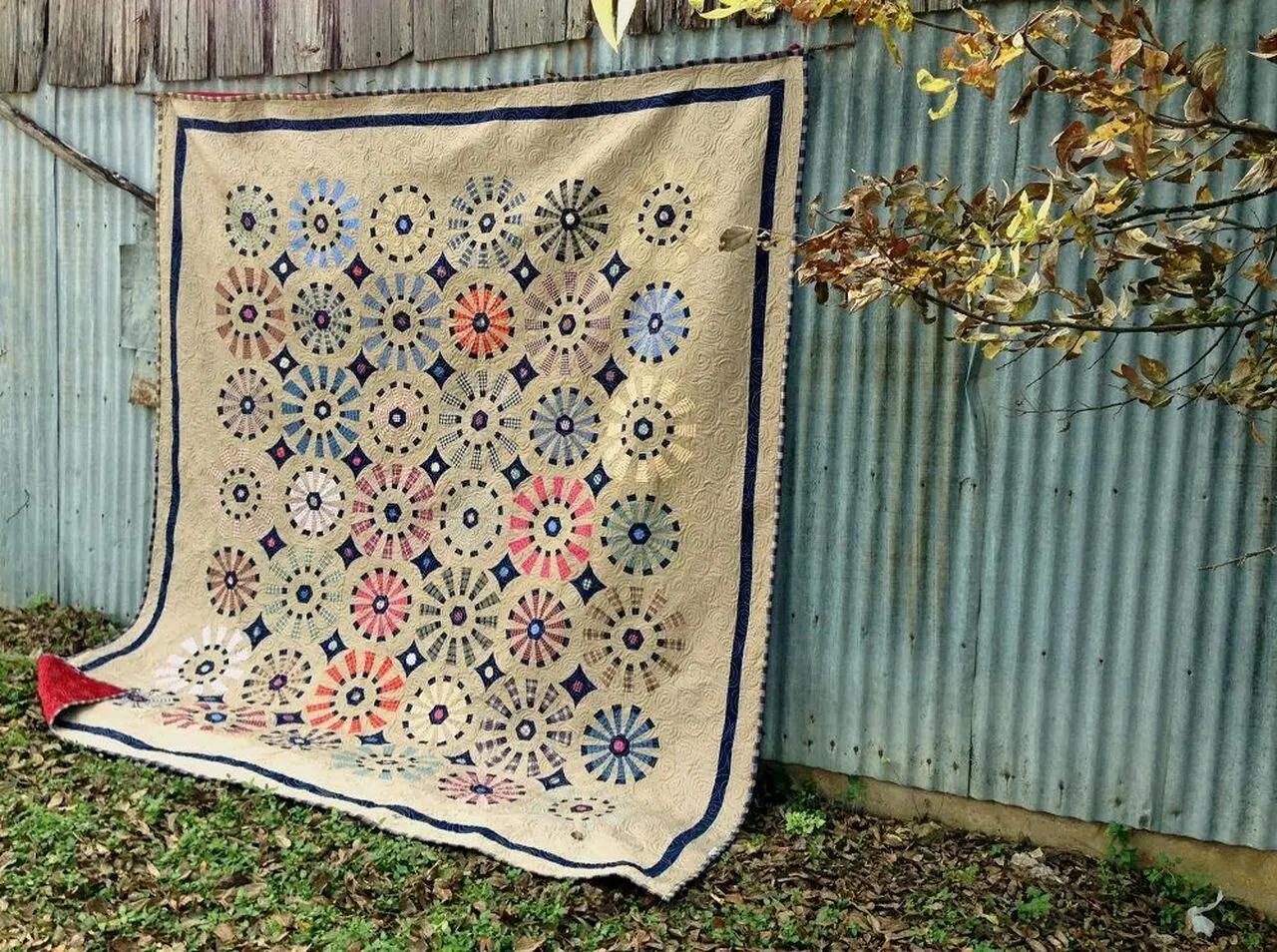 Polka Dot Sunburst Clp0107086 Quilt Blanket and Home Decor