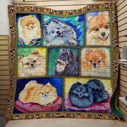 Pomeranian 8030080 Quilt Blanket  Quilt and Home Decor