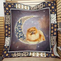 Pomeranian Dog Quilt Tdhik and Home Decor