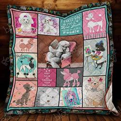 Poodle Cl18100570Mdq Quilt Blanket and Home Decor