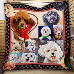 Poodle Lush Life Quilt Blanket Dhc04011088Dd and Home Decor