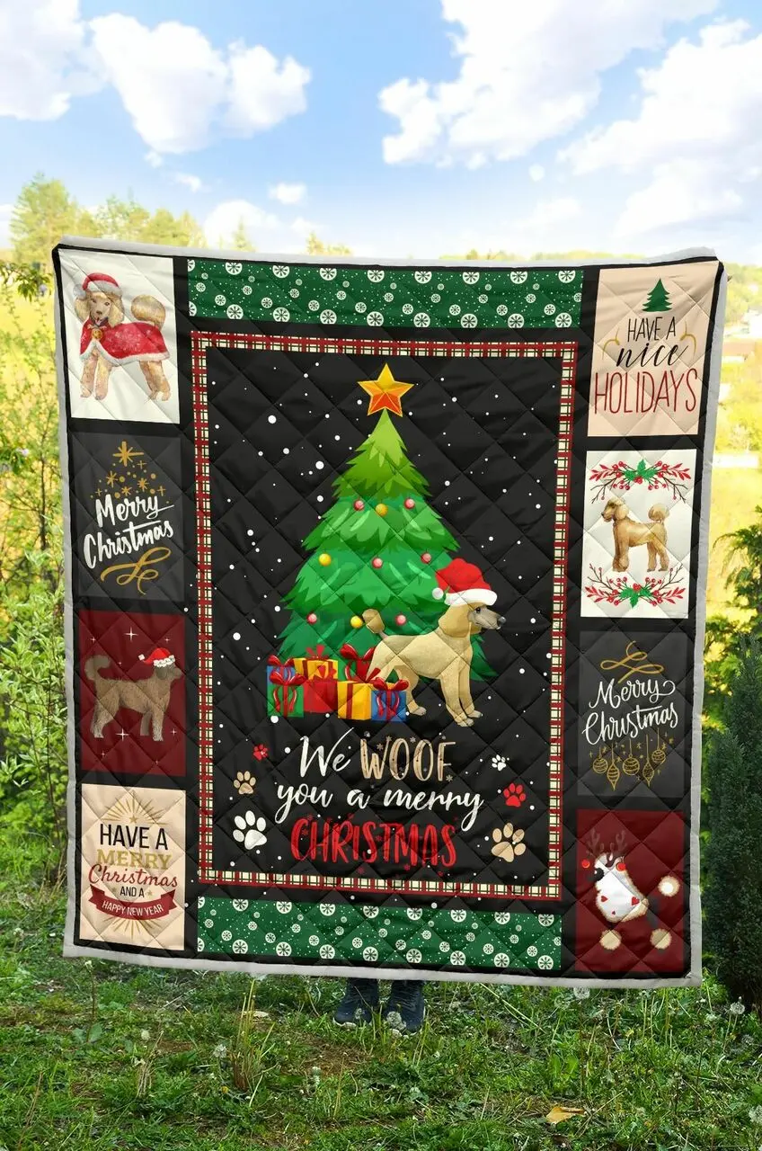 Poodle Quilt Blanket Dhc13123743Vt and Home Decor