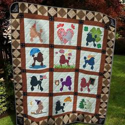 Poodle Quilt Tdhxp and Home Decor