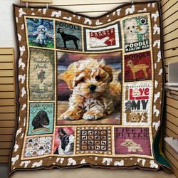 Poodle V1 Mm Quilt Blanket Dhc09121928Dd and Home Decor