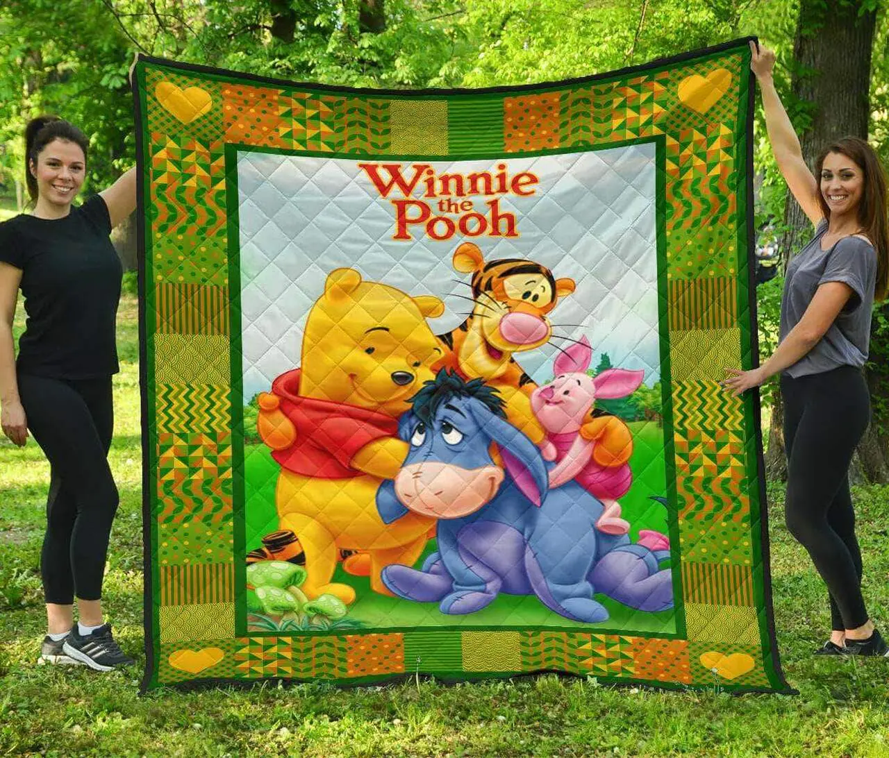 Pooh And Friends Premium Quilt Quilt and Home Decor