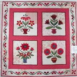 Posies In Plaid Cla2110373Q Quilt Blanket and Home Decor