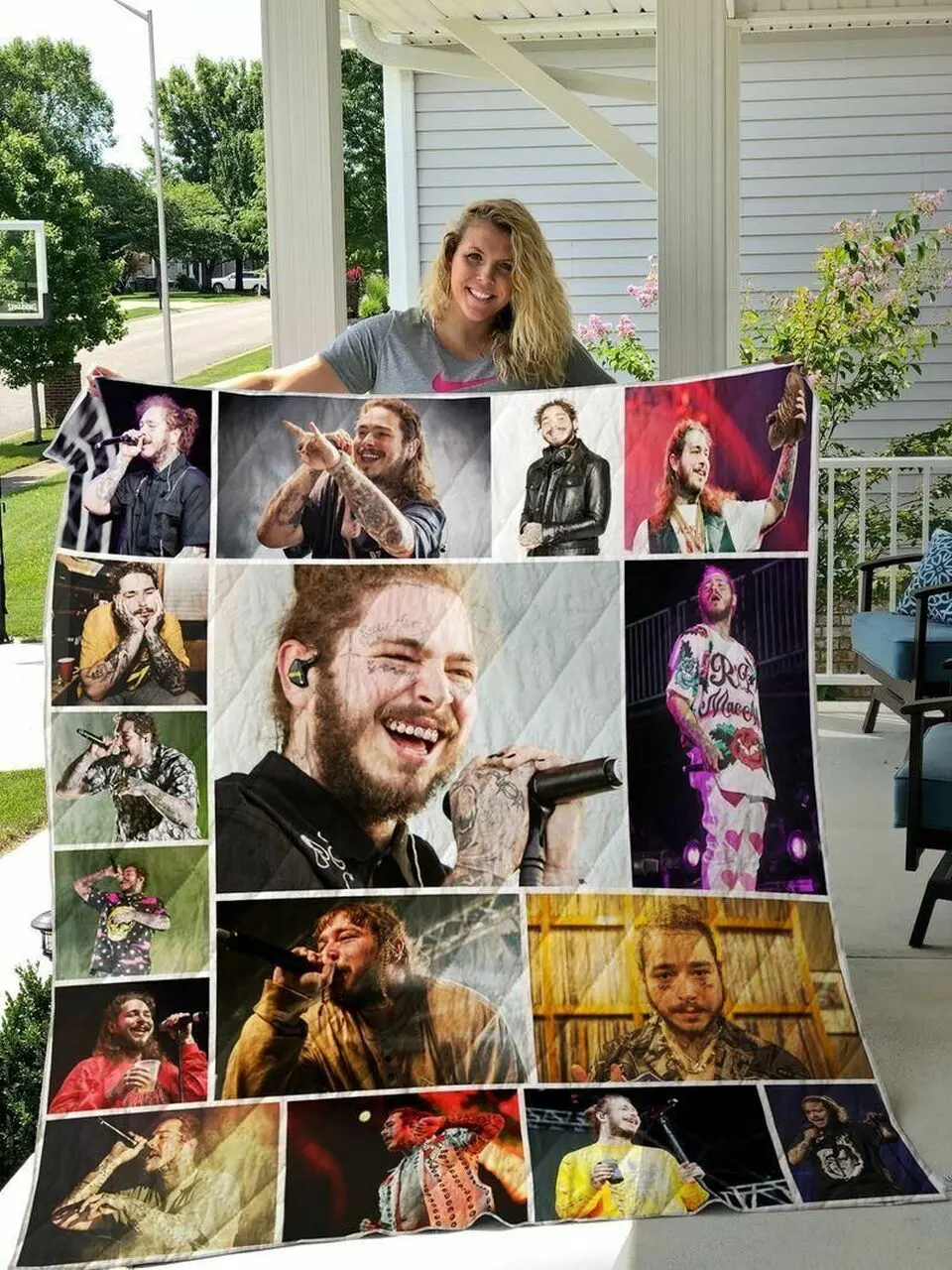 Post Malone Albums All Season Plus Size Quilt Blanket and Home Decor