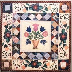 Pot Flowers Cla2210369Q Quilt Blanket and Home Decor